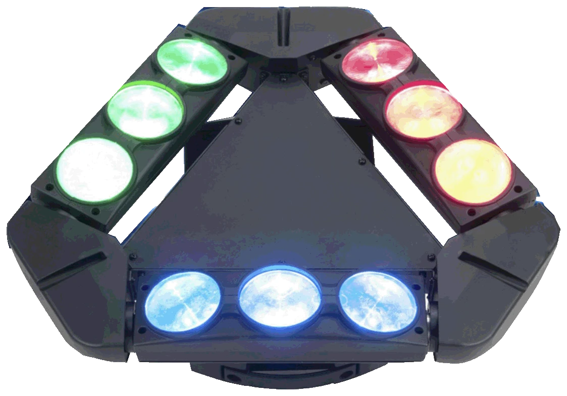 Nine-head LED effect light