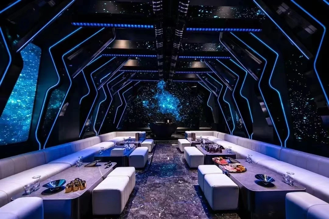 Space KTV design reference: Star Tunnel, with layered decorative lighting