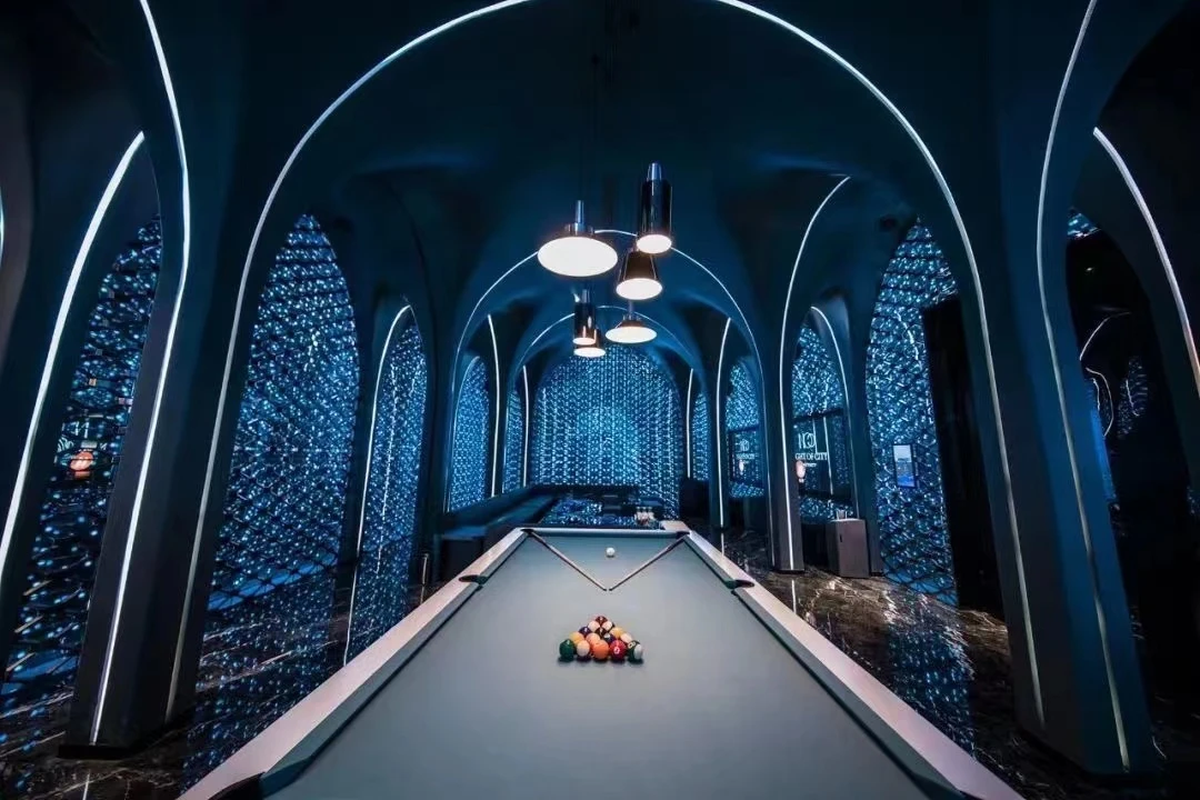 Premium KTV design reference: Midnight Arches, with layered decorative lighting